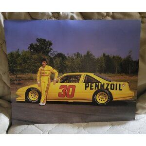 1991 Michael Waltrip #30 Pennzoil Pontiac NASCAR Cup Hero Card Used